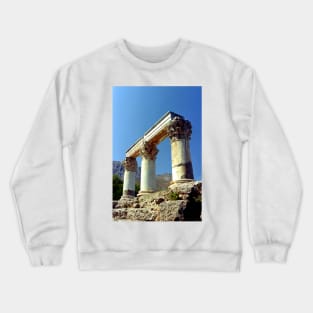 Corinthian Columns, Ancient Corinth Crewneck Sweatshirt